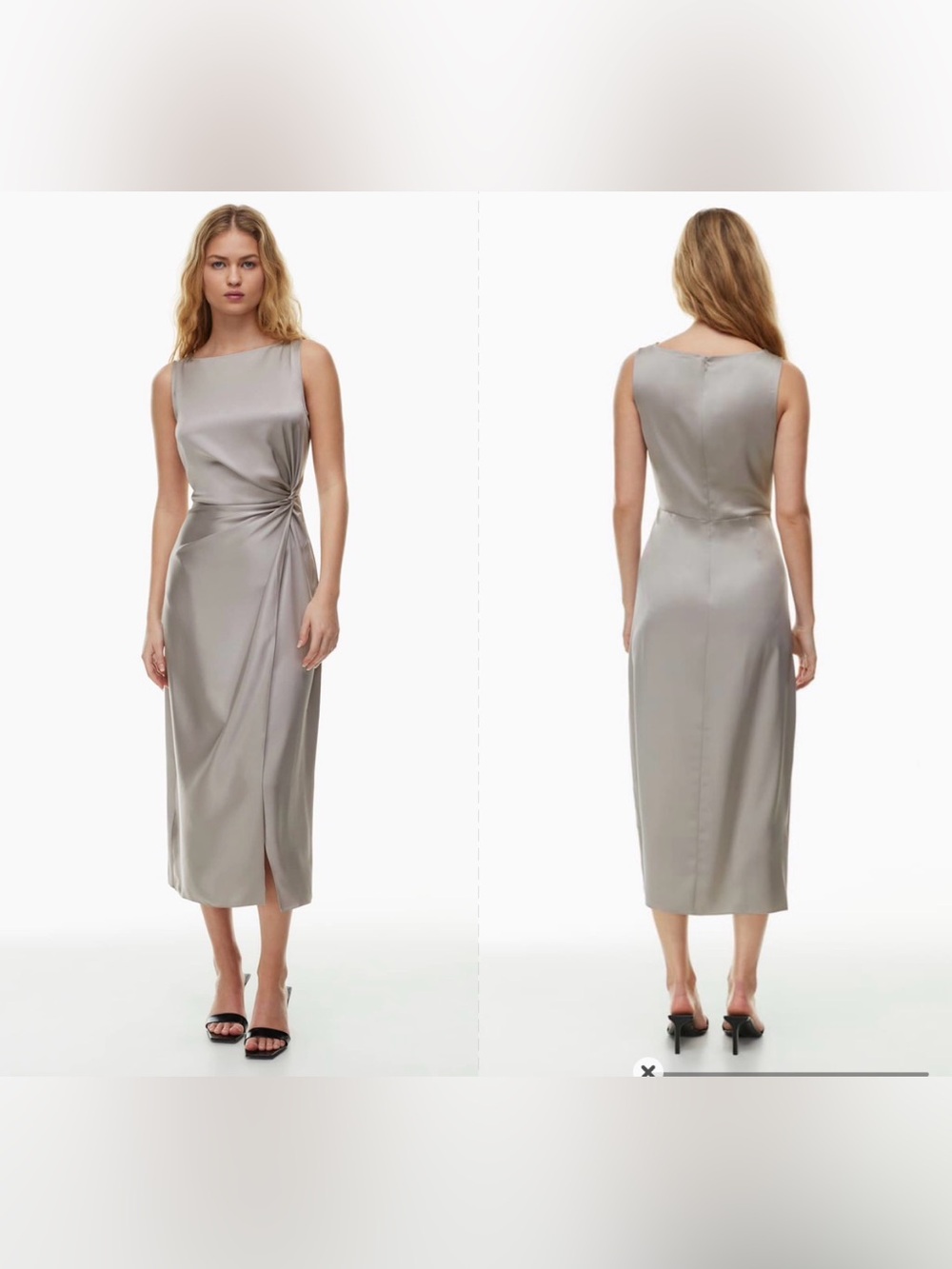 Babaton Illustrious Satin Maxi Dress Sz 10